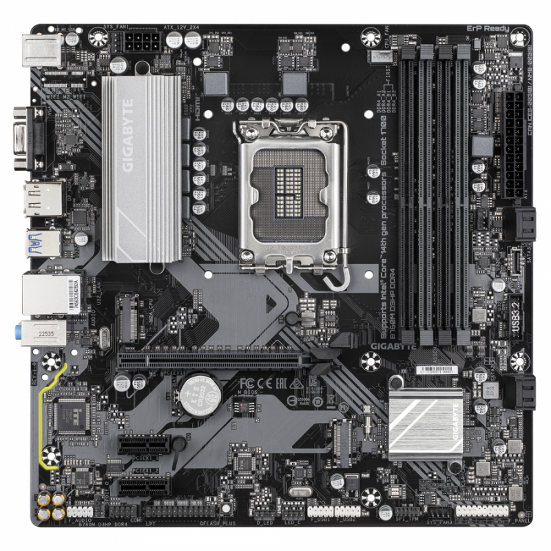 Дънна платка GIGABYTE B760M D3HP DDR4 socket 1700, mATX, GA-MB-B760M-D3HP-D4