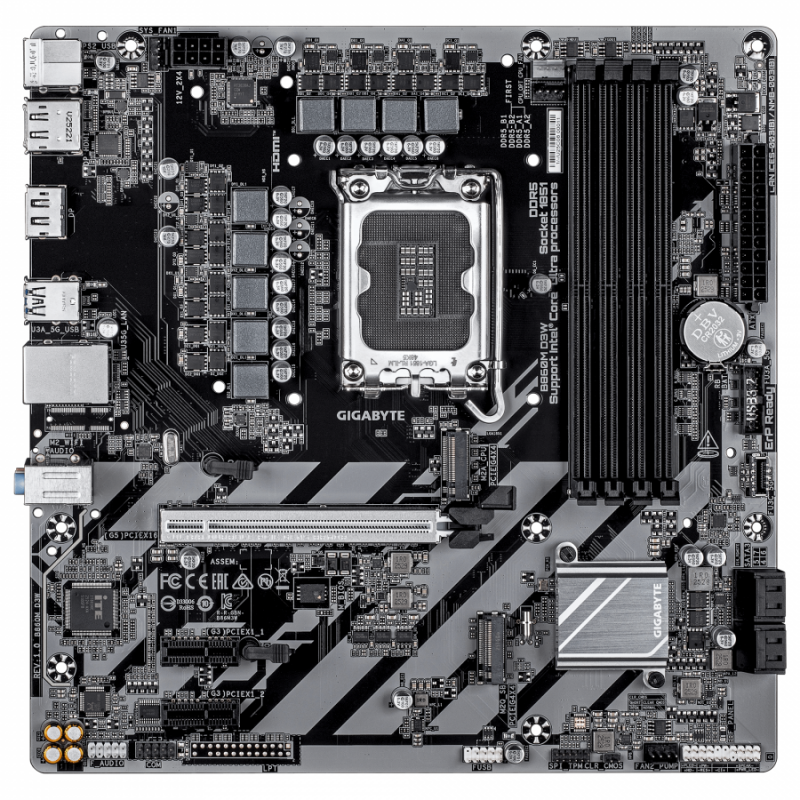 Дънна платка GIGABYTE B860M D3W, LGA 1851