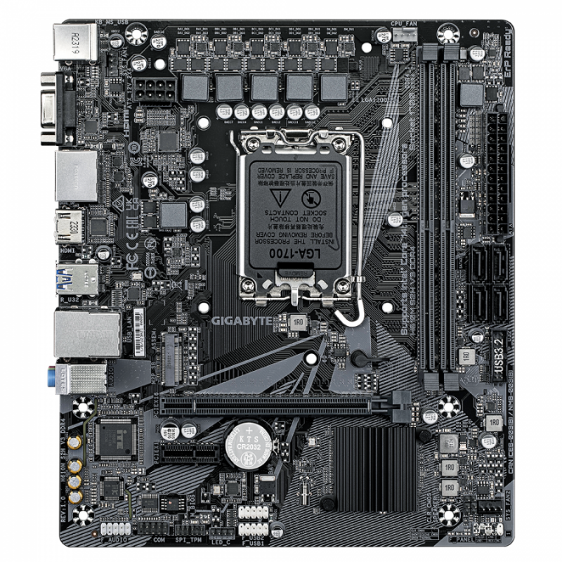 Дънна платка GIGABYTE H610M-S2H V3 DDR4, socket 1700, Micro ATX, GA-MB-H610M-S2H-V3