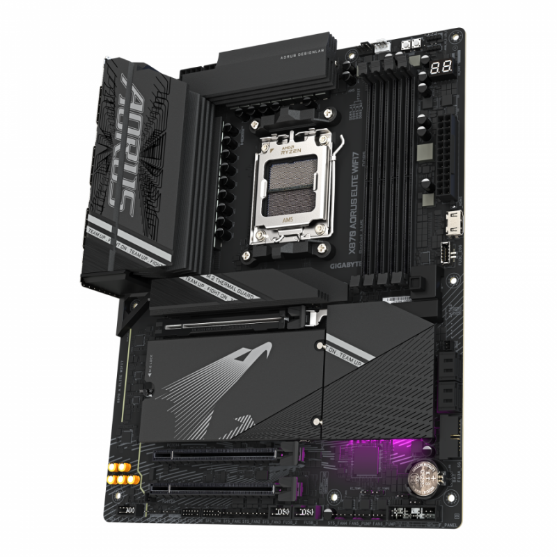 Дънна платка GIGABYTE X870 AORUS ELITE  WIFI 7, Socket AM5, GA-MB-X870-A-ELITE-WF7