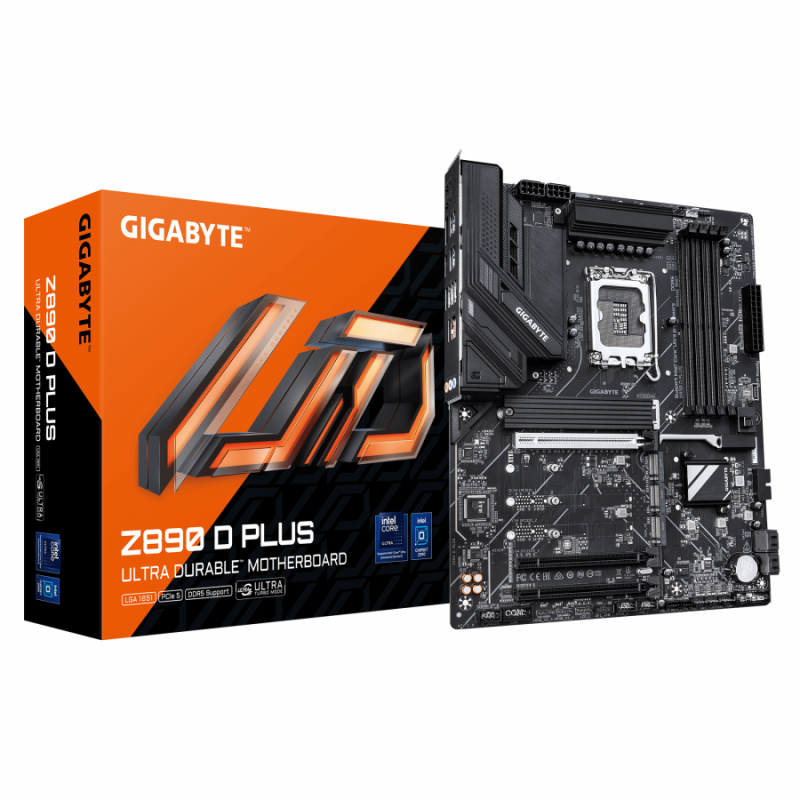 Дънна платка GIGABYTE Z890 D PLUS, LGA 1851
