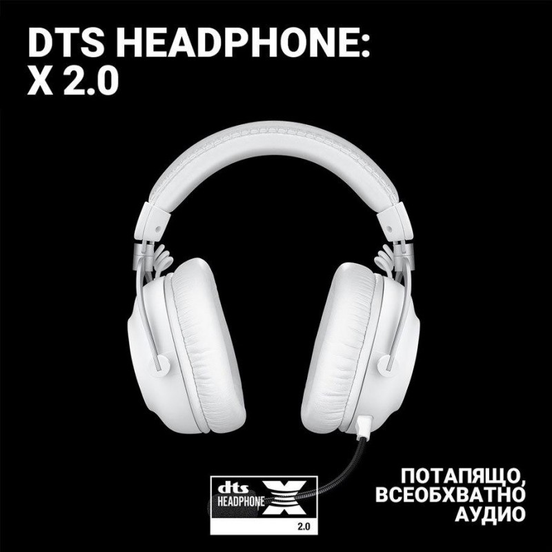 Безжични Геймърски слушалки Logitech PRO X 2 LIGHTSPEED, LOGITECH-HEAD-PRO-X2-W