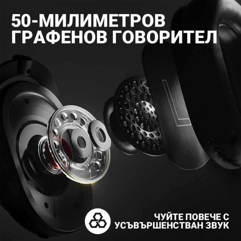 Безжични Геймърски слушалки Logitech PRO X 2 LIGHTSPEED, LOGITECH-HEAD-PRO-X2-W