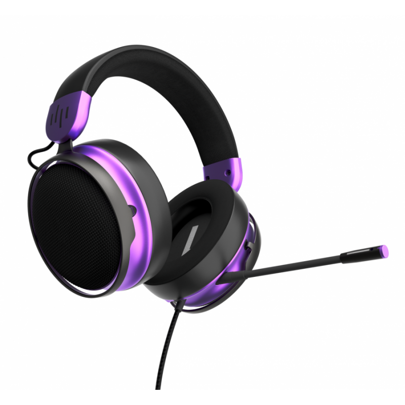 Геймърски слушалки Dark Project Sono Wired - Black/Violet, FSH-DPP-HS-SONO-BLACK