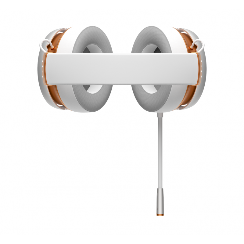 Геймърски слушалки Dark Project Sono Wired - White/Gold, FSH-DPP-HS-SONO-WHITE