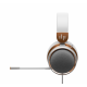 Геймърски слушалки Dark Project Sono Wired - White/Gold, FSH-DPP-HS-SONO-WHITE