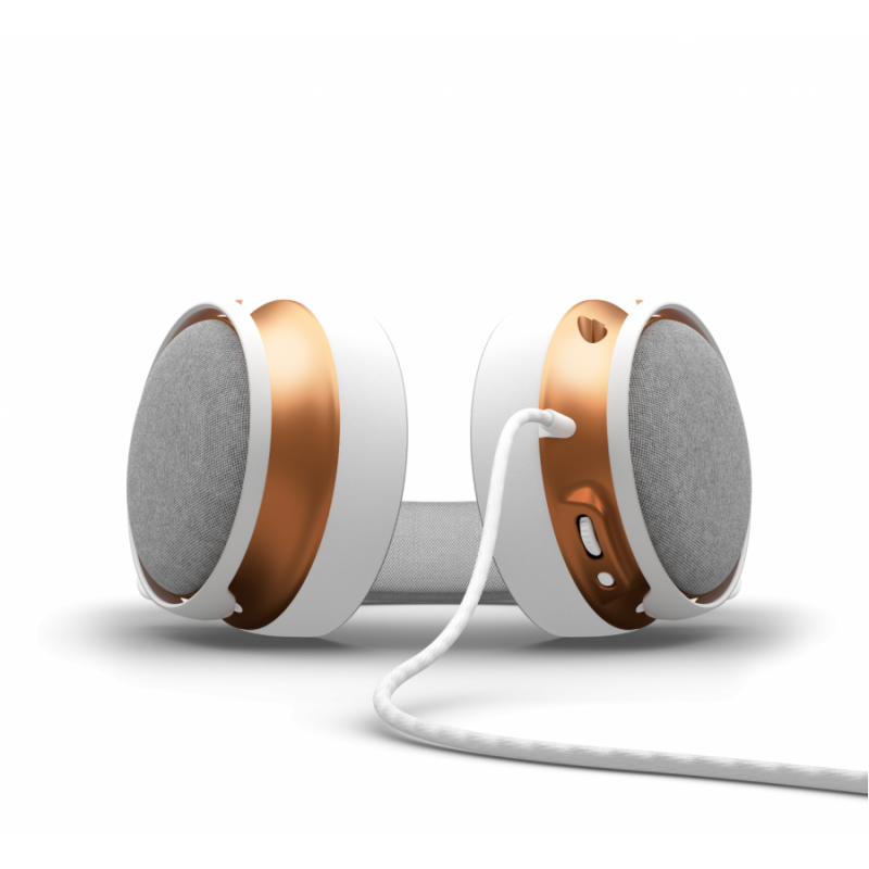 Геймърски слушалки Dark Project Sono Wired - White/Gold, FSH-DPP-HS-SONO-WHITE