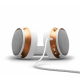 Геймърски слушалки Dark Project Sono Wired - White/Gold, FSH-DPP-HS-SONO-WHITE