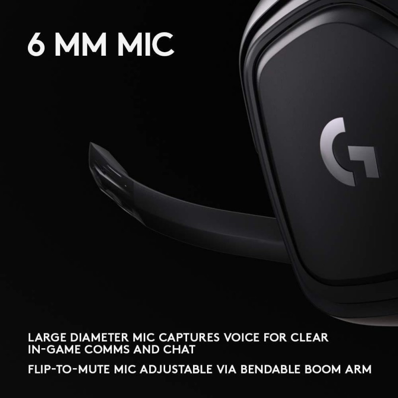 Геймърски слушалки Logitech G432, Микрофон, Черни-G432