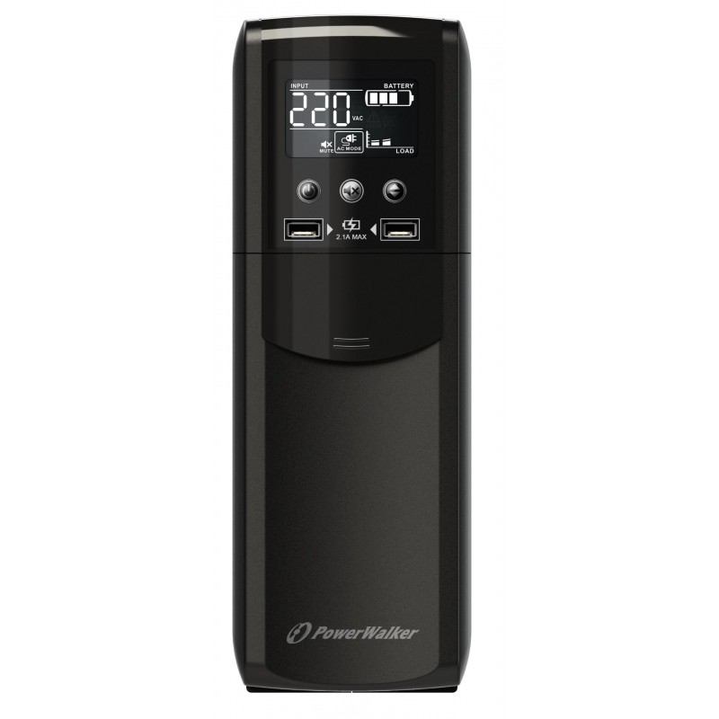 UPS POWERWALKER VI 1500 CSW IEC, 1500 VA, Line Interactive, POWER-UPS-VI1500CSW-IEC