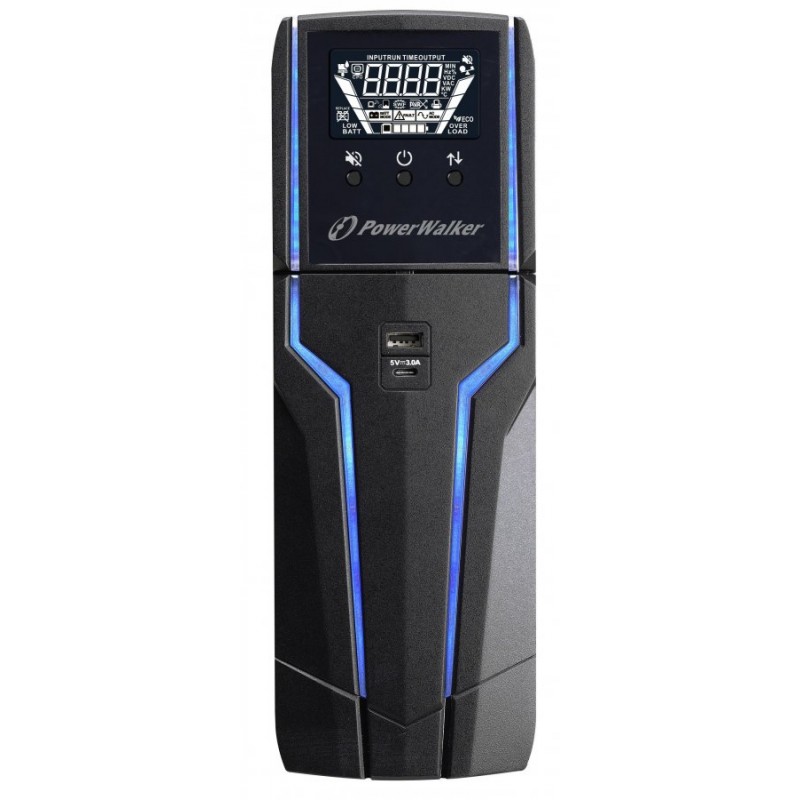 UPS POWERWALKER VI1000GXB за професионален гейминг , 1000VA, Line Interactive-POWER-UPS-VI1000GXB