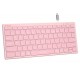 Безжична клавиатура A4TECH FBX51C FSTyler, Bluetooth, 2.4 GHz, USB-C, Кирилизирана, Розов
