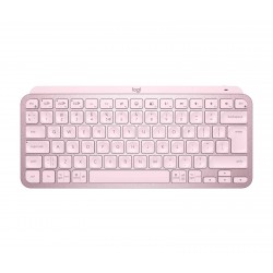 Безжична клавиатура Logitech MX Keys Mini, Bluetooth, USB-C, Розова