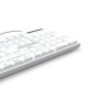 HAMA Жична клавиатура "CK-200", USB-A,USB-C, 8 мултимедийни клавиша, кирилизирана, бяла
