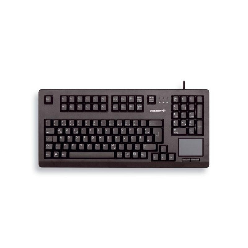 Компактна жична клавиатура CHERRY G80-11900 с Trackball, черна-CHERRY-KEY-G80-1190LUMEU2