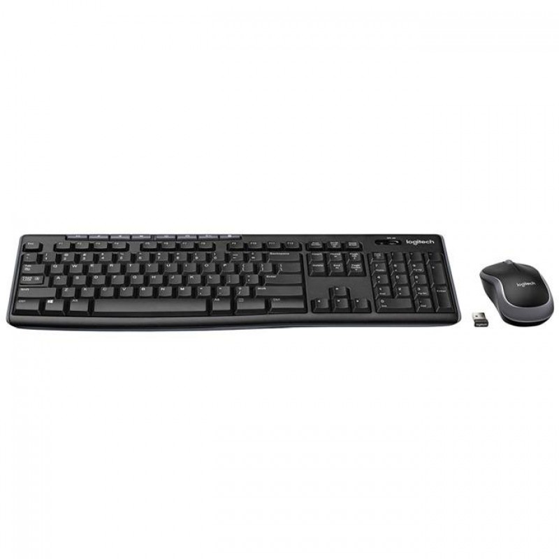 Kомплект безжични клавиатура с мишка Logitech MK270, 2.4 GHZ, Черен, LOGITECH-KEY-MK270