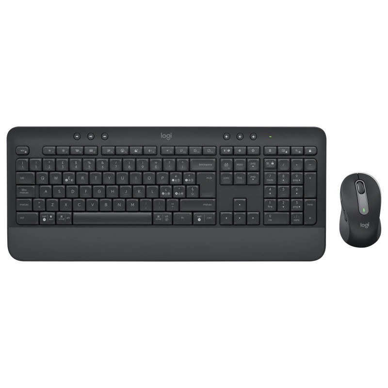 Kомплект безжични клавиатура с мишка Logitech MK650, Черен, LOGITECH-KEY-MK650