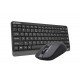 Комплект клавиатура и мишка A4TECH FG1112 Fstyler, Безжичен, 2.4 GHz, Черен, A4-KEY-FG1112