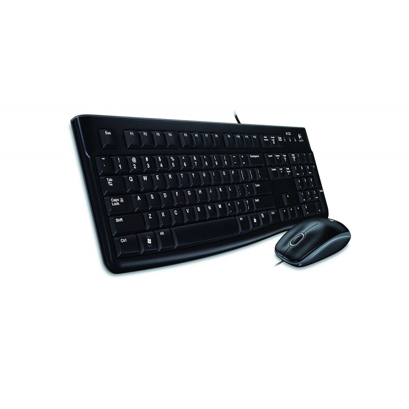 Kомплект клавиатура с мишка Logitech MK120, Черна-MК120