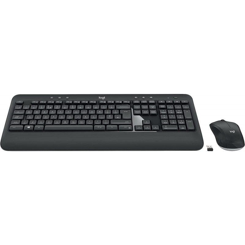 Kомплект клавиатура с мишка Logitech MK540, Безжичен, 2.4 GHz, Черен, LOGITECH-KEY-MK540