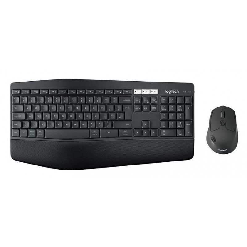 Kомплект клавиатура с мишка Logitech MK850, Безжичен, Bluetooth, 2.4 GHz, Черен, LOGITECH-KEY-MK850