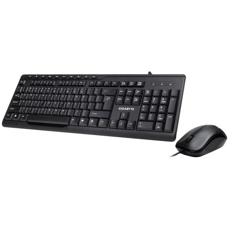 Kомплект жична клавиатура с мишка Gigabyte KM6300, Черен-GA-KEY-KM6300
