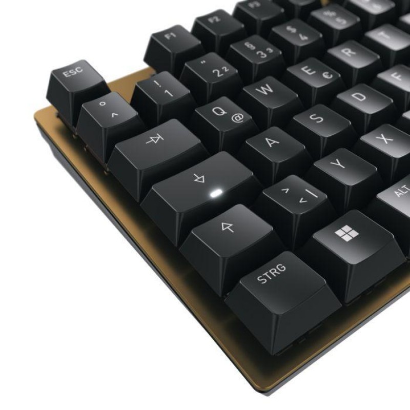 Механична клавиатура CHERRY KC 200MX RED, Тънка, Черна, CHERRY-KEY-G80-3950EU-2