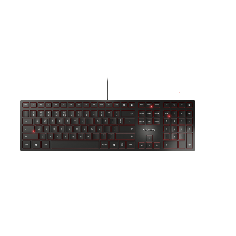 Жична клавиатура CHERRY KC 6000 Slim, SX технология,черна-CHERRY-KEY-JK-1600EU-2