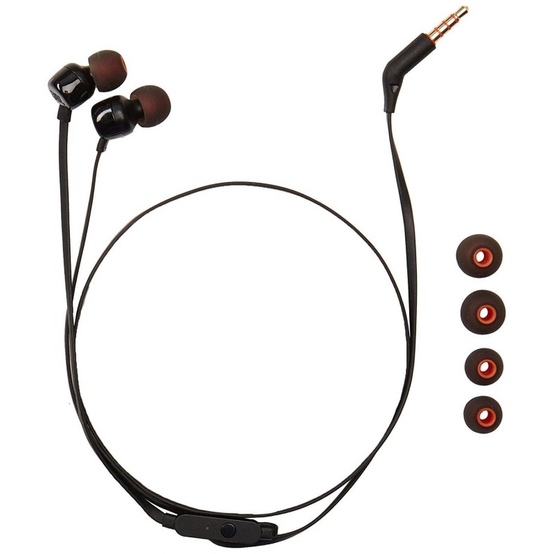 Слушалки JBL T110, In Ear, Черен-T110 BLACK