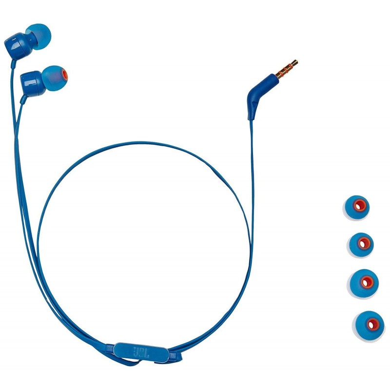 Слушалки JBL T110, In Ear, Син-T110 BLUE