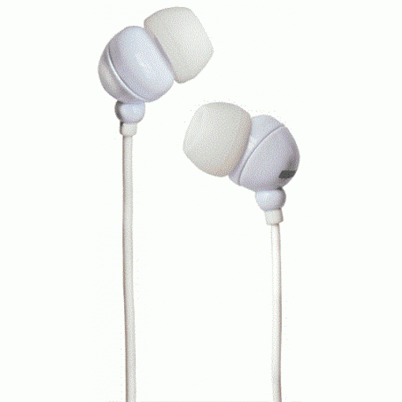 Слушалки  MAXELL PLUGZ , In-Ear, Бял-ML-AH-PLUGZ-WHITE