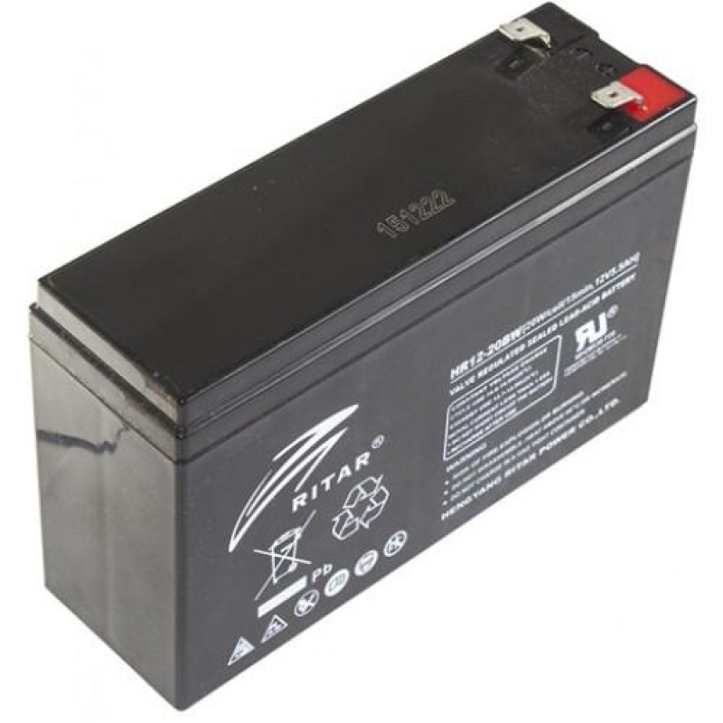 Оловна Батерия  RITAR (HR12-20BW) 12V / 5Ah High Rate - AGM 151/ 50/ 95mm-RITAR-HR12-20BW