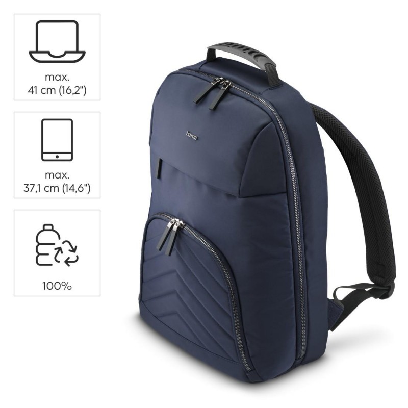 HAMA Раница за лаптоп "Premium Lightweight", до 41 см (16,2"), тъмносиня