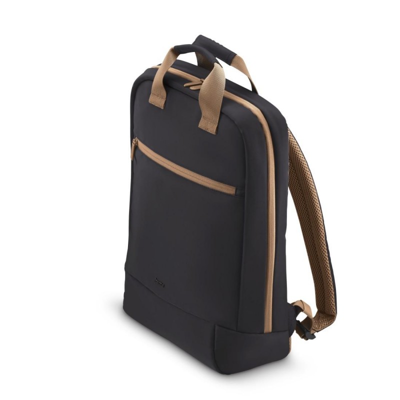 HAMA Раница за лаптоп "Ultra Lightweight", до 41 см (16,2"), черно с кафяво