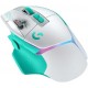 Геймърска безжична мишка Logitech G502 X Plus Lightsync RGB - Mint
