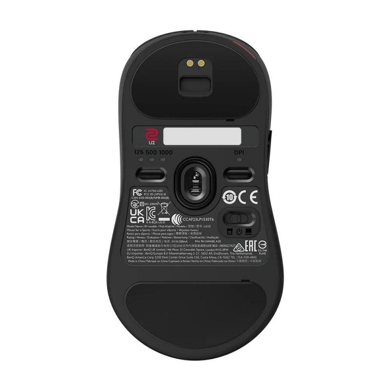 Геймърска безжична мишка ZOWIE U2, 2.4G, Черна, ZOWIE-MOUSE-U2