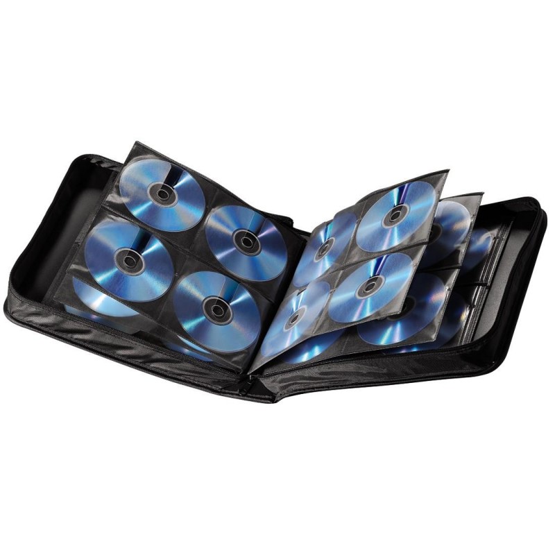 Класьор за 160 CD/DVD/Blu-ray HAMA, Черен-HAMA-33834