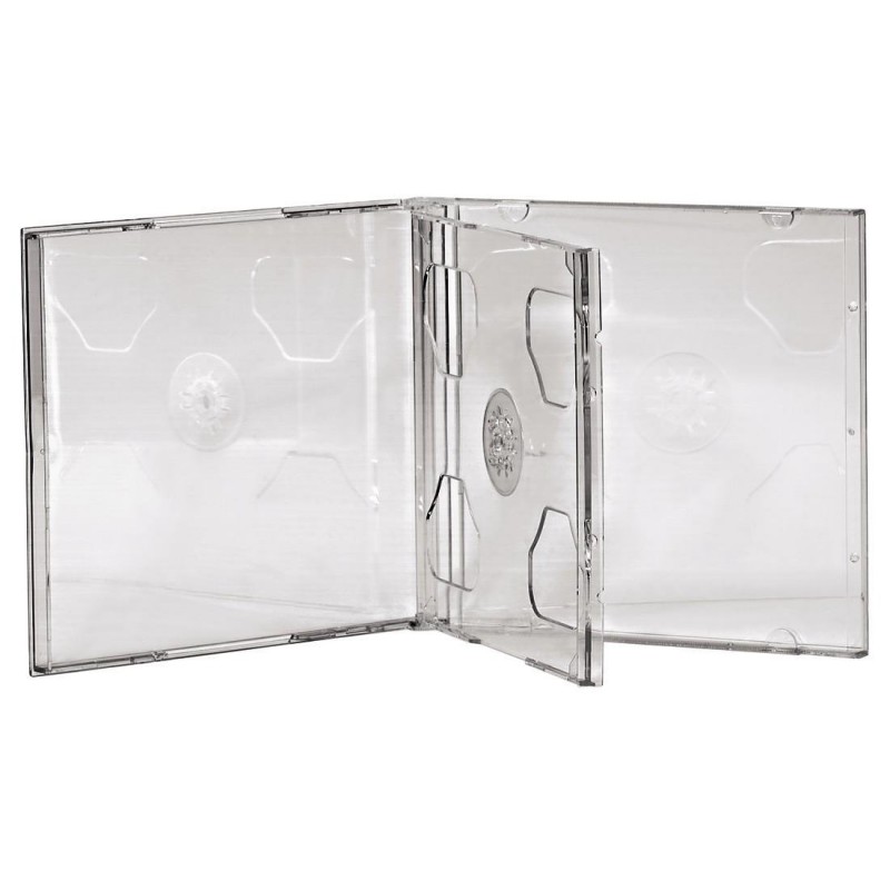 Кутийка за CD/DVD HAMA Double Jewel Case, прозрачен, 5 бр. в пакет-HAMA-44752