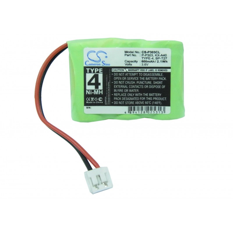 Батерия за телефон 3* 1/2АА 3.6V NiMH 600mAh V Tech 2417  KX-A40 Cameron Sino, CS-P303CL