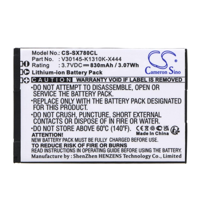 Батерия за телефон Siemens Gigaset SL780  3,7V 830mAh LiIon CAMERON SINO, CS-SX780CL