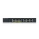 Суич 24-портов ZyXEL GS1915-24EP, Gigabit, управляем, standalone или Nebula управление, монтаж в