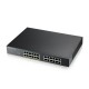 Суич 24-портов ZyXEL GS1915-24EP, Gigabit, управляем, standalone или Nebula управление, монтаж в