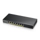 Суич 8-портов ZyXEL GS1915-8, Gigabit, управляем, standalone или Nebula управление, PoE, ZYXEL-GS1915-8EP
