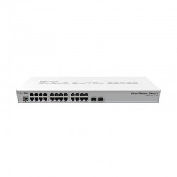 Суич MikroTik CRS326-24S+2Q+RM, 24 x Gigabit Ethernet ports, 2 x SFP