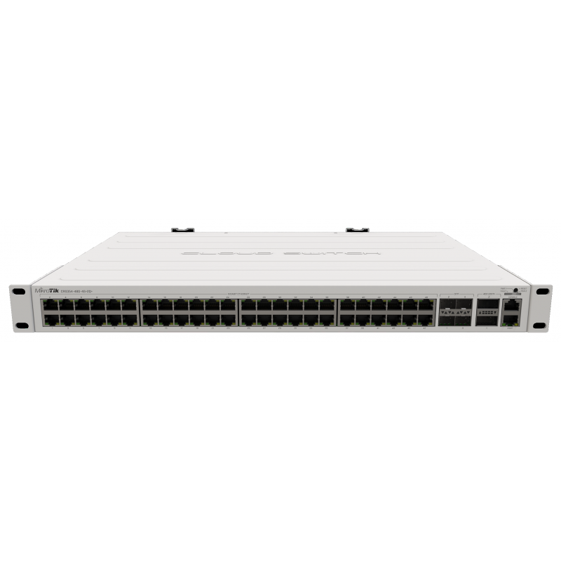 Суич MikroTik CRS354-48G-4S+2Q+RM, 48 ports, 40 Gbps QSFP+ портове, MIKROTIK-CRS354-48G4S2QRM