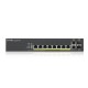 Суич ZyXEL GS-2220-10HP, 10 портов Layer2+, 8x Gigabit PoE + 2x Gigabit combo (RJ45/SFP), управляем, ZYXEL-GS2220-10HP