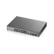 Суич ZyXEL GS1350-18HP, 18-портов, Gigabit, Управляем, PoE 250W, ZYXEL-GS1350-18HP