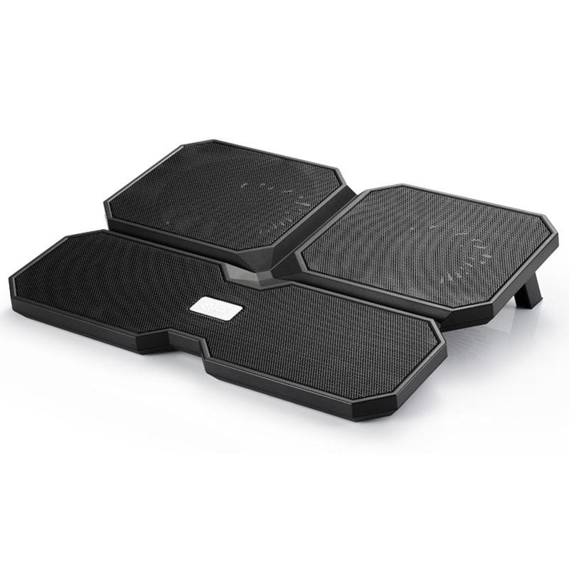 Охладител за лаптоп DeepCool Multi Core X6, 15.6, 2x140+100 mm, Черен-DP-N422-MCX6