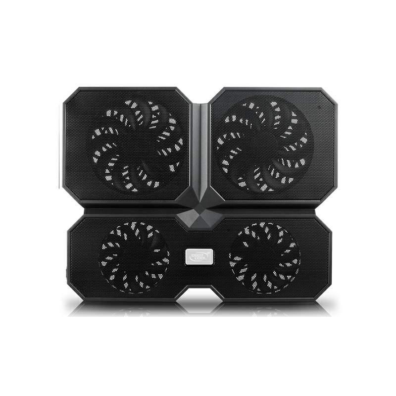 Охладител за лаптоп DeepCool Multi Core X6, 15.6, 2x140+100 mm, Черен-DP-N422-MCX6