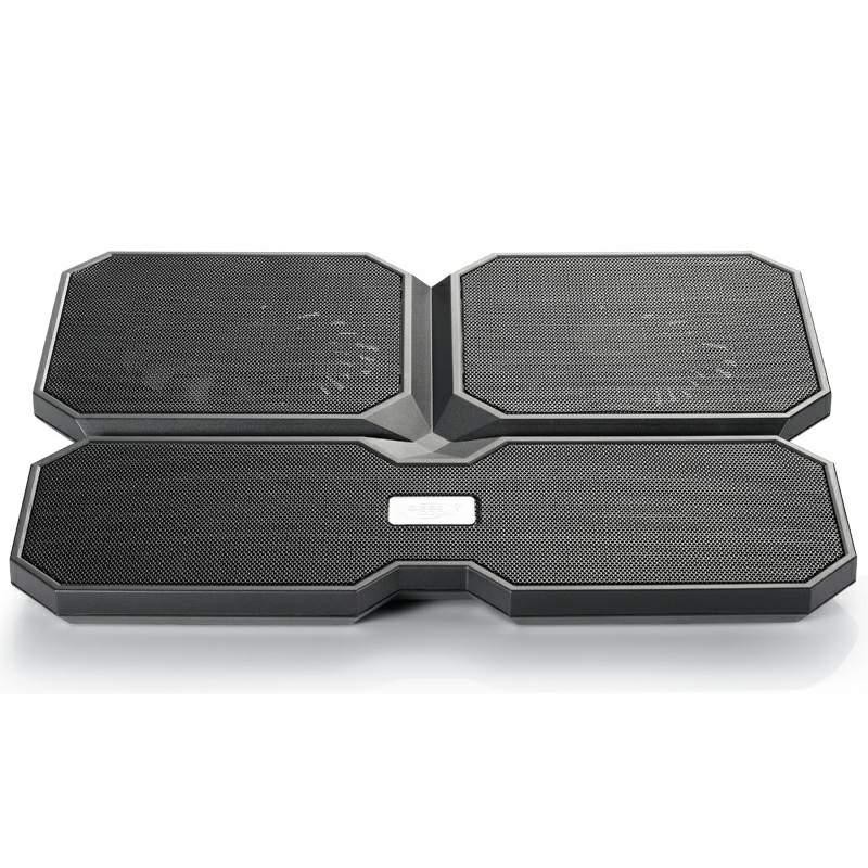 Охладител за лаптоп DeepCool Multi Core X6, 15.6, 2x140+100 mm, Черен-DP-N422-MCX6
